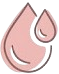 Pink water drop icon